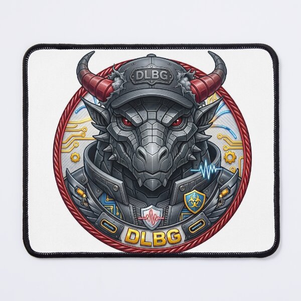 Item preview, Cybernetic Dragon Badge – Techno Beast by DLBG designed and sold by DLBG-STORE.