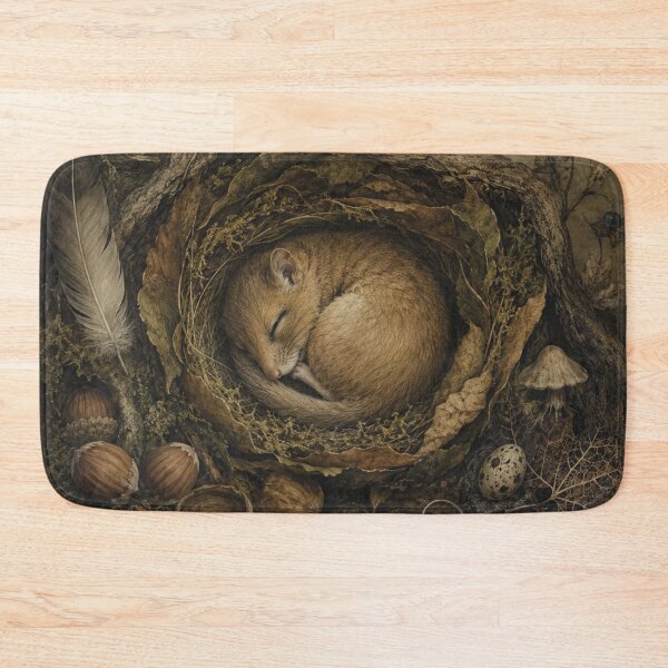 Item preview, Hazelnut Nook - Woodland Dormouse designed and sold by bapupa.