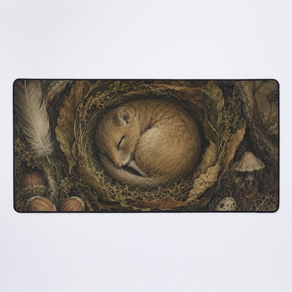 Item preview, Hazelnut Nook - Woodland Dormouse designed and sold by bapupa.