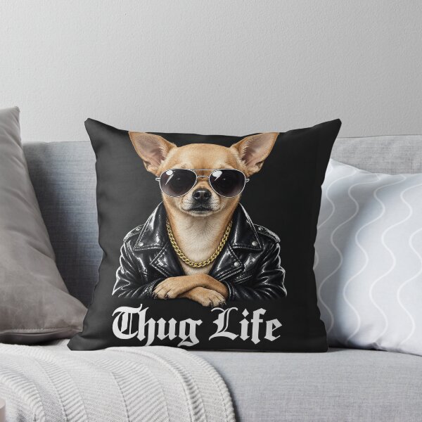 Item preview, Cool Chihuahua – “Thug Life” Funny Dog Art designed and sold by Luna & Cleo Creative.