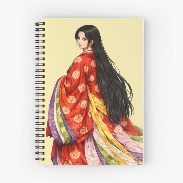 Item preview, Elegant Heian Beauty Looking Back – Traditional Japanese Court Lady in Junihitoe designed and sold by Kurekou Lab.