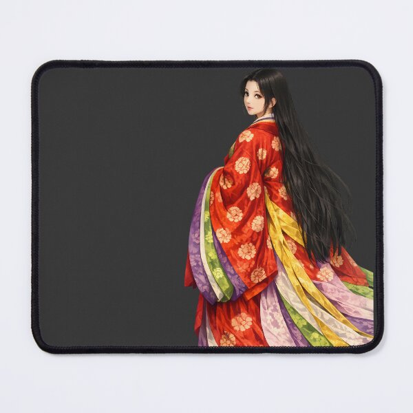 Item preview, Elegant Heian Beauty Looking Back – Traditional Japanese Court Lady in Junihitoe designed and sold by Kurekou Lab.
