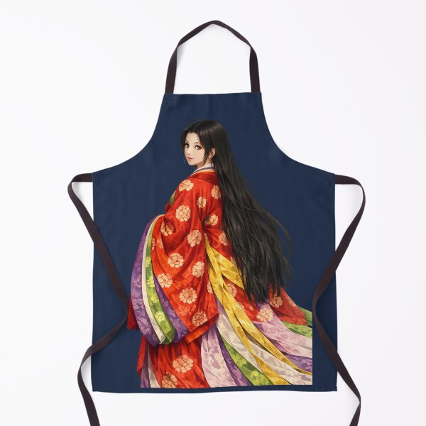 Item preview, Elegant Heian Beauty Looking Back – Traditional Japanese Court Lady in Junihitoe designed and sold by Kurekou Lab.