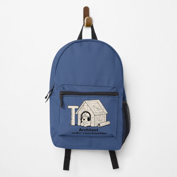 Item preview, Architect Under Construction – Blueprint Dog Architecture Sticker designed and sold by ManggaeJM.