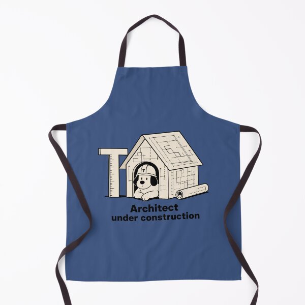Item preview, Architect Under Construction – Blueprint Dog Architecture Sticker designed and sold by ManggaeJM.