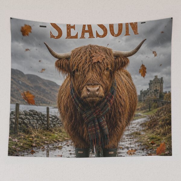 Item preview, Highland cow in autumn designed and sold by Sartawsky.
