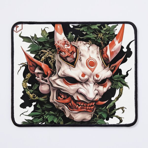 Item preview, Ivory Oni Mask and Forest Vines designed and sold by SquareSign.