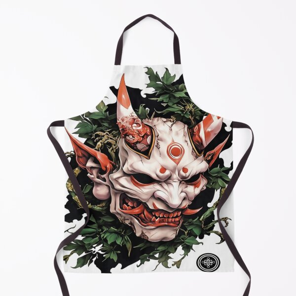 Item preview, Ivory Oni Mask and Forest Vines designed and sold by SquareSign.