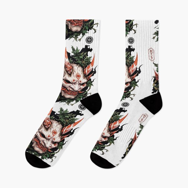 Item preview, Ivory Oni Mask and Forest Vines designed and sold by SquareSign.