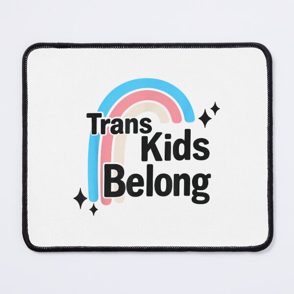 Item preview, Trans Kids Belong Pastel Rainbow Pride Support Art Gift For Inclusive Allies designed and sold by Phil Ben.