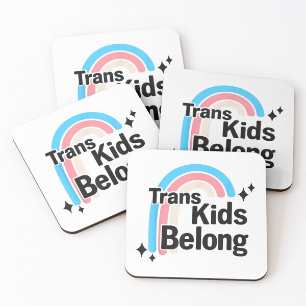 Item preview, Trans Kids Belong Pastel Rainbow Pride Support Art Gift For Inclusive Allies designed and sold by Phil Ben.