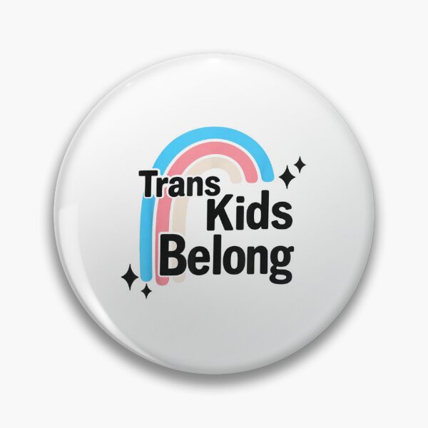 Item preview, Trans Kids Belong Pastel Rainbow Pride Support Art Gift For Inclusive Allies designed and sold by Phil Ben.