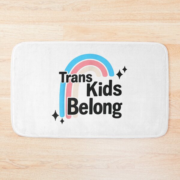 Item preview, Trans Kids Belong Pastel Rainbow Pride Support Art Gift For Inclusive Allies designed and sold by Phil Ben.