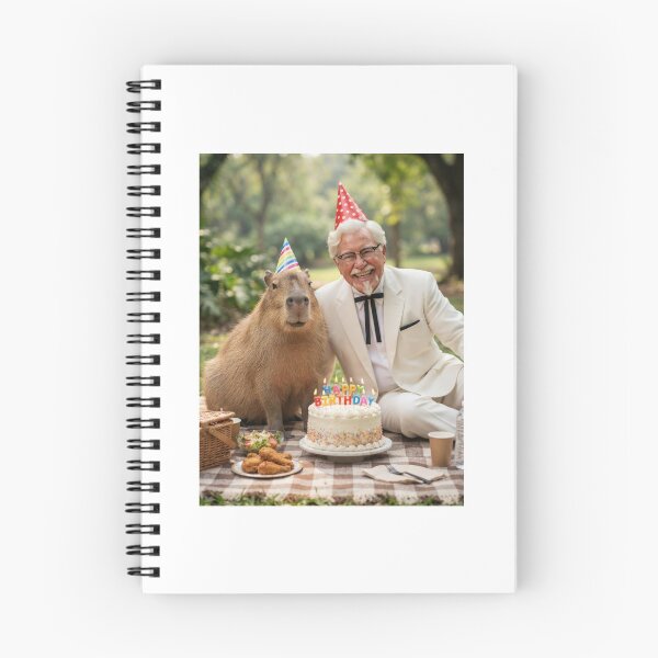 Item preview, Colonel sanders kfc capybara picnic capybaras animal pet nature meme memes funny parody christmas birthday  designed and sold by CheeseBlueprint.