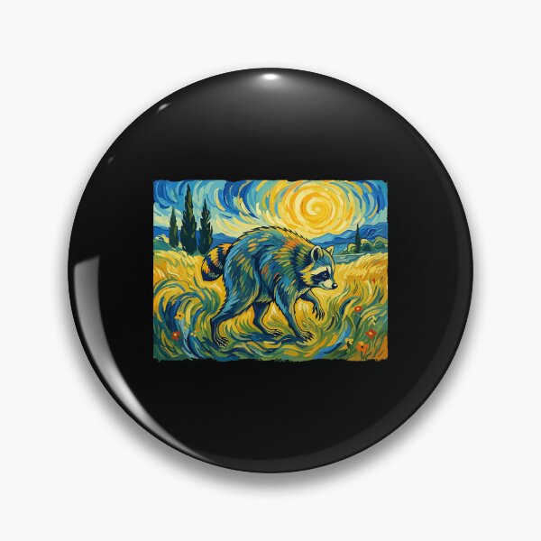 Item preview, Van Gogh Jimothy Raccoon Animal Art designed and sold by MOHAMED AKKAR.