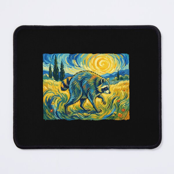Item preview, Van Gogh Jimothy Raccoon Animal Art designed and sold by MOHAMED AKKAR.
