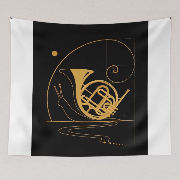 Item preview, Spiral Harmony | French Horn Snail | Black Minimalist Wall Art designed and sold by Studio pod Burom.
