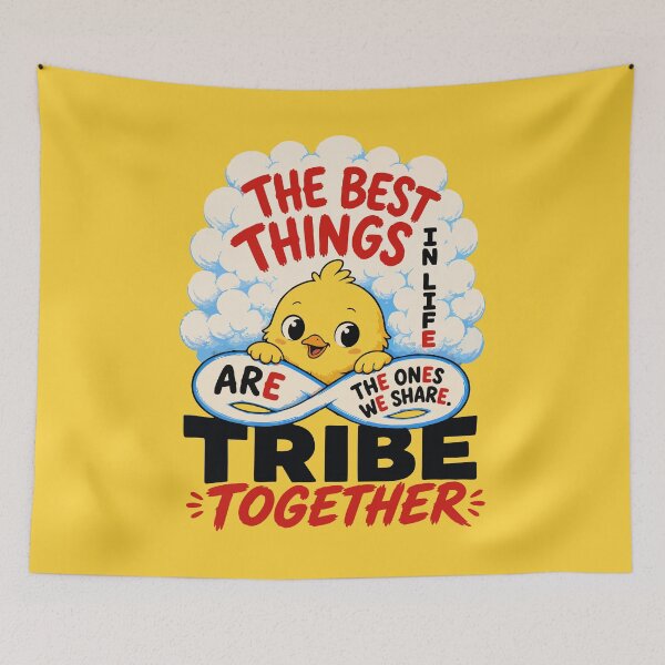 Item preview, Cute Chick Tribe Together Art Print designed and sold by Nadiename.