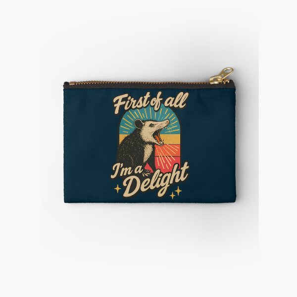 Item preview, First Of All Im A Delight Funny Screaming Possum Retro Design  designed and sold by Kaleighcormack.