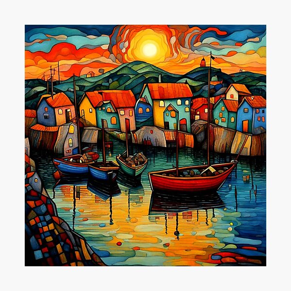 Item preview, Coastal Hamlet  designed and sold by George Hutton Hunter.