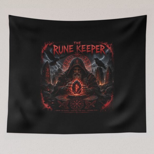 Item preview, The Rune Keeper – Norse Seer & Guardian of Fate designed and sold by Bizon2910.