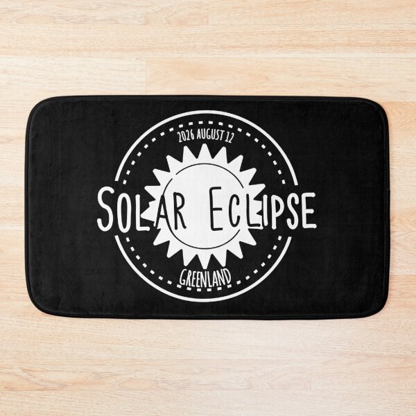 Item preview, Greenland 2026 august 12 Solar Eclipse white color design designed and sold by EmeraldeaArt.