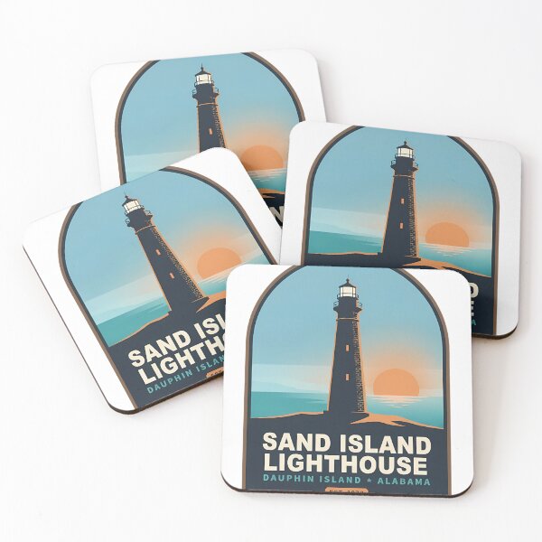 Item preview, Sand Island Lighthouse Dauphin Island Alabama designed and sold by DetourDgn.