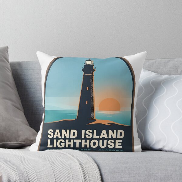 Item preview, Sand Island Lighthouse Dauphin Island Alabama designed and sold by DetourDgn.