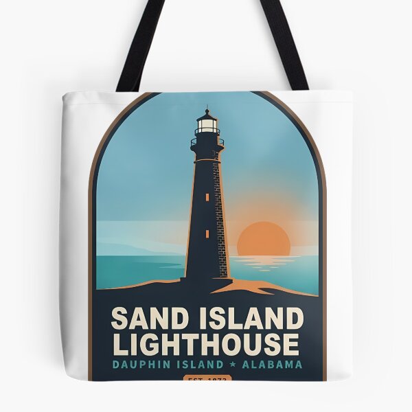 Item preview, Sand Island Lighthouse Dauphin Island Alabama designed and sold by DetourDgn.