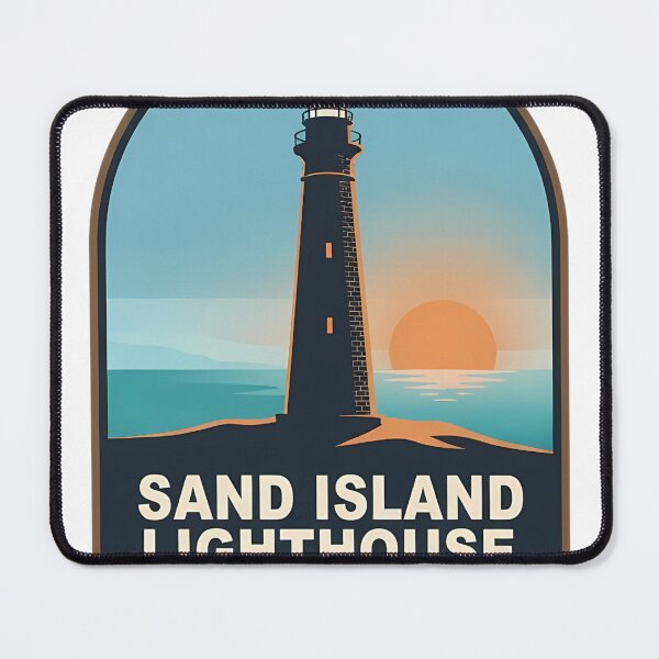 Item preview, Sand Island Lighthouse Dauphin Island Alabama designed and sold by DetourDgn.