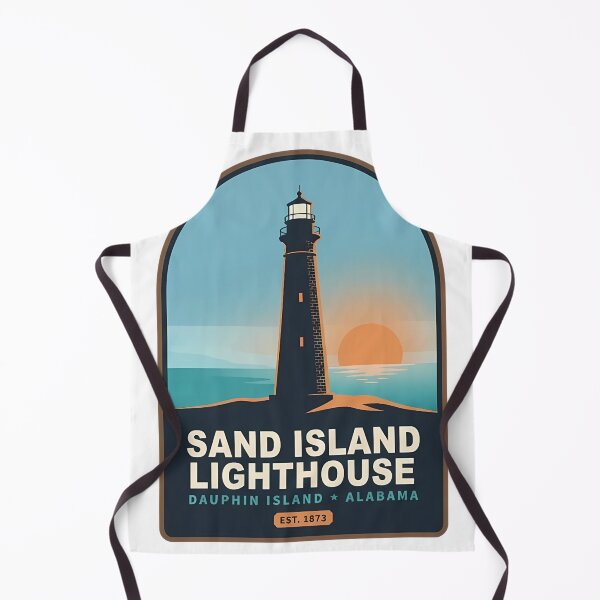 Item preview, Sand Island Lighthouse Dauphin Island Alabama designed and sold by DetourDgn.