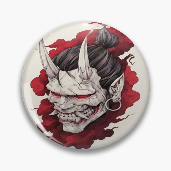 Item preview, White Oni in Crimson Smoke designed and sold by SquareSign.