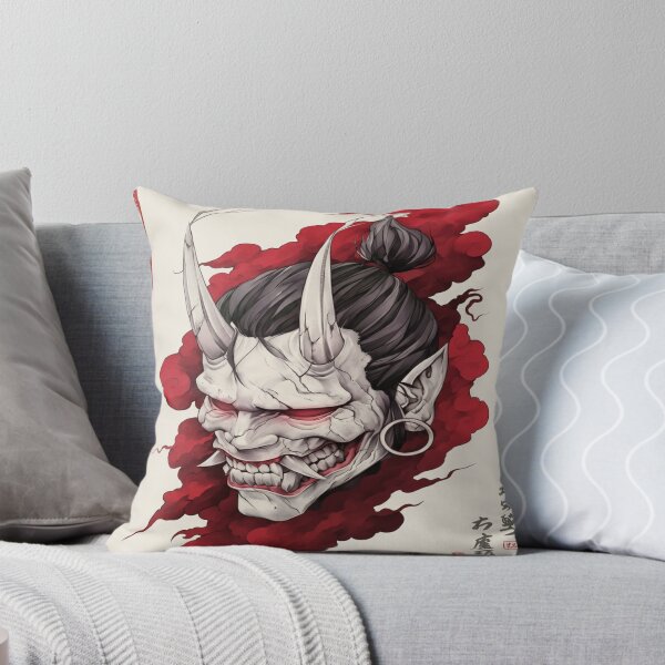 Item preview, White Oni in Crimson Smoke designed and sold by SquareSign.