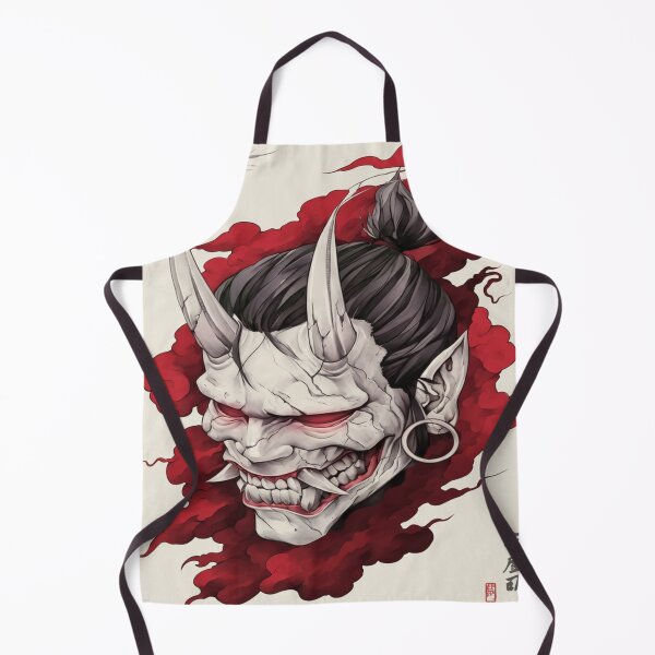 Item preview, White Oni in Crimson Smoke designed and sold by SquareSign.