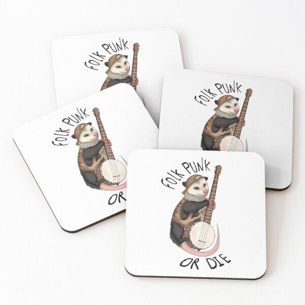 Item preview, Folk Punk Or Die- Banjo Opossum  designed and sold by Kaleighcormack.