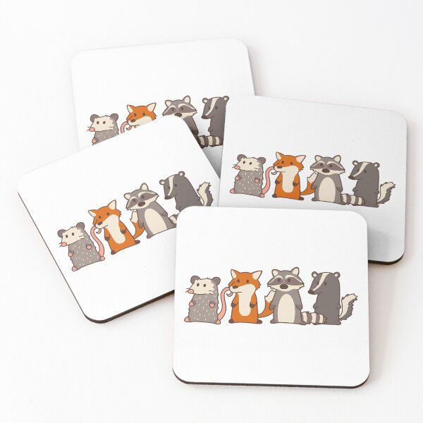 Item preview, Fox Raccoon Opossum  Skunk Woodland Friends  designed and sold by Kaleighcormack.