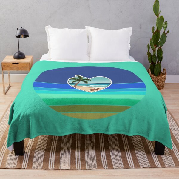 Item preview, Tropical Beach Palm Tree and Coconut Sunblock Lotion in Heart on Retro Stripes designed and sold by Beachy.