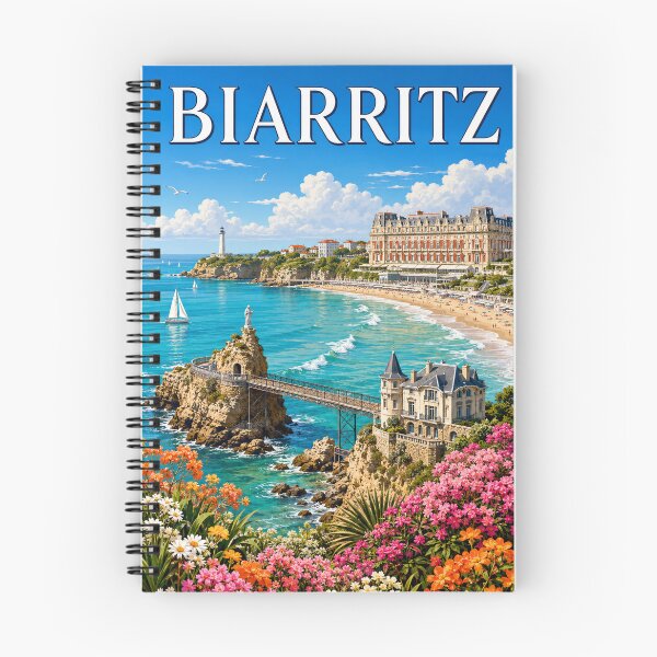 Item preview, Biarritz, pearl of the Basque coast designed and sold by Pixel Otaku Gallery.