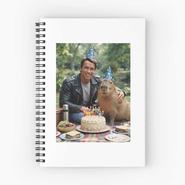 Item preview, arnold schwarzenegger  capybara picnic capybaras animal pet nature meme memes funny parody christmas birthday  designed and sold by CheeseBlueprint.