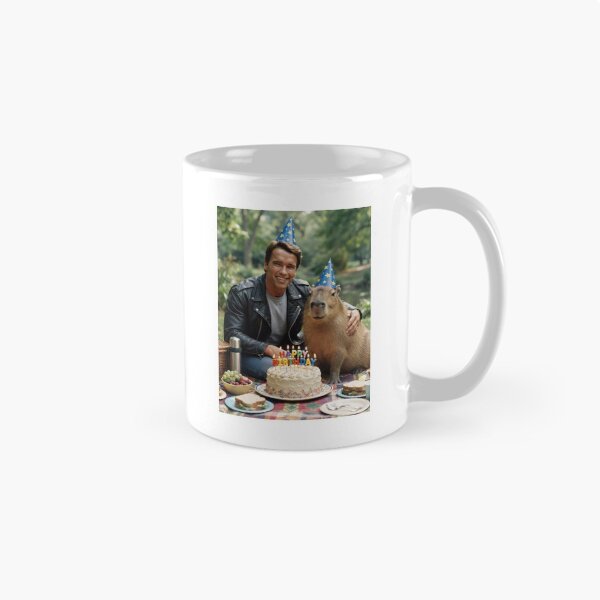 Item preview, arnold schwarzenegger  capybara picnic capybaras animal pet nature meme memes funny parody christmas birthday  designed and sold by CheeseBlueprint.