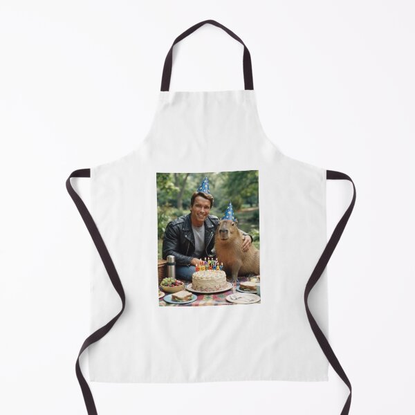 Item preview, arnold schwarzenegger  capybara picnic capybaras animal pet nature meme memes funny parody christmas birthday  designed and sold by CheeseBlueprint.
