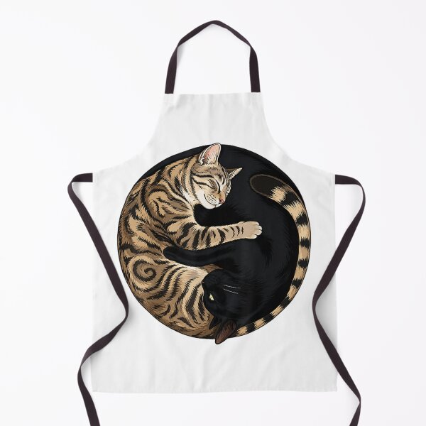 Item preview, Yin Yang Sleeping Cats Vintage Style Art Gift For Feline And Pet Lovers designed and sold by Phil Ben.