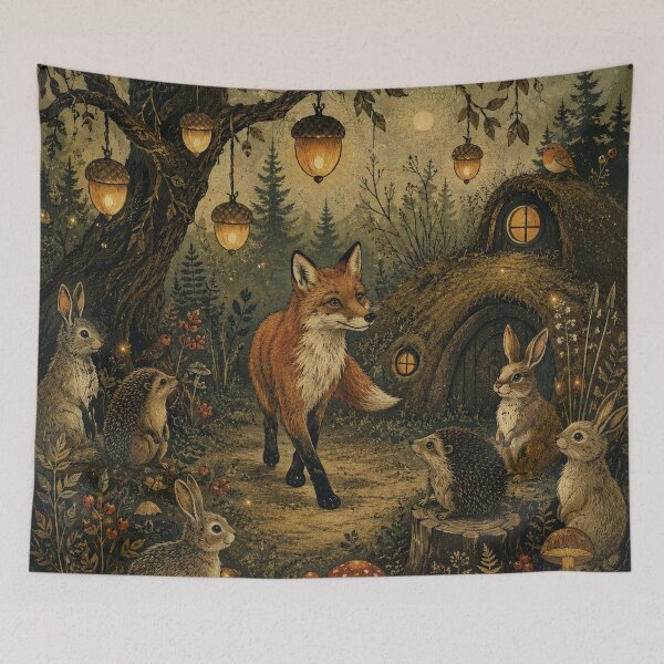 Item preview, Acorn Lantern Walk - Woodland Fox designed and sold by bapupa.