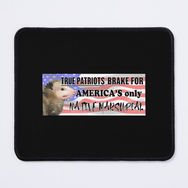 Item preview, Funny Possum Bumper Sticker - I Brake For America'S Only Native Marsupial designed and sold by Kaleighcormack.