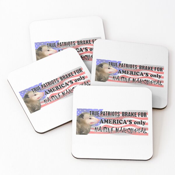 Item preview, Funny Possum Bumper Sticker - I Brake For America'S Only Native Marsupial  designed and sold by Kaleighcormack.