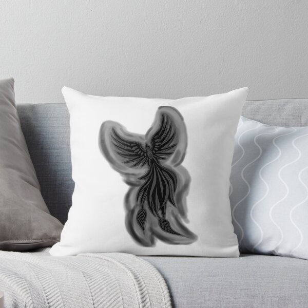 Item preview, Dark Ash Phoenix - Smoky Grey Firebird Tattoo Art designed and sold by URSM.