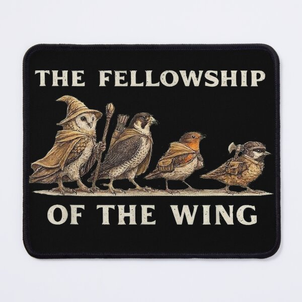 Item preview, Cute Fantasy Birds Fellowship Parody Art Gift For Bird Lovers And Gamers designed and sold by Phil Ben.