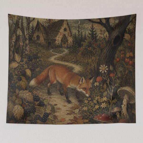 Item preview, Bramble Path - Woodland Fox designed and sold by bapupa.