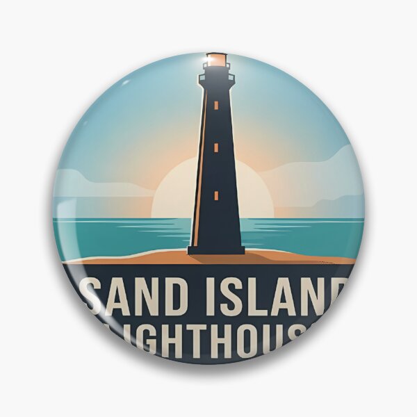 Item preview, Sand Island Lighthouse Dauphin Island Alabama designed and sold by DetourDgn.