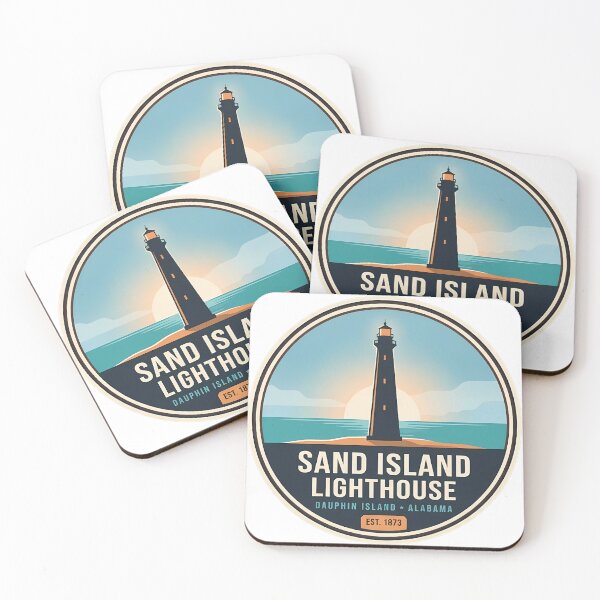 Item preview, Sand Island Lighthouse Dauphin Island Alabama designed and sold by DetourDgn.